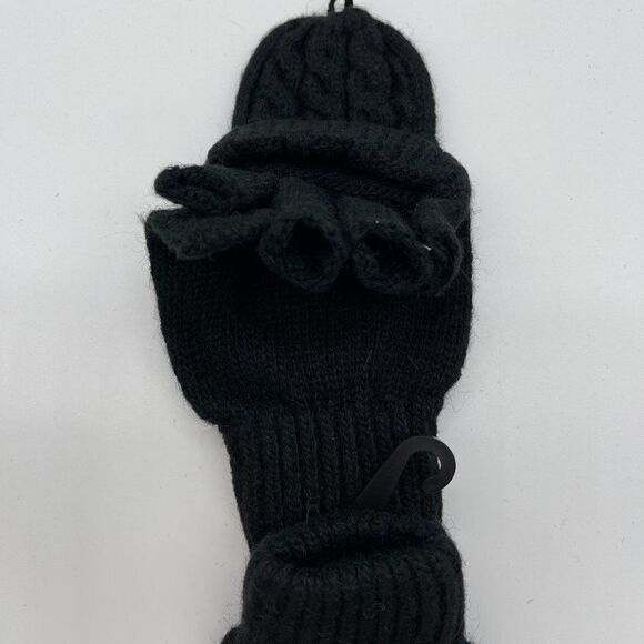 Knitted Mittens w Finger Covers Button Five Finger - Picture 5 of 6